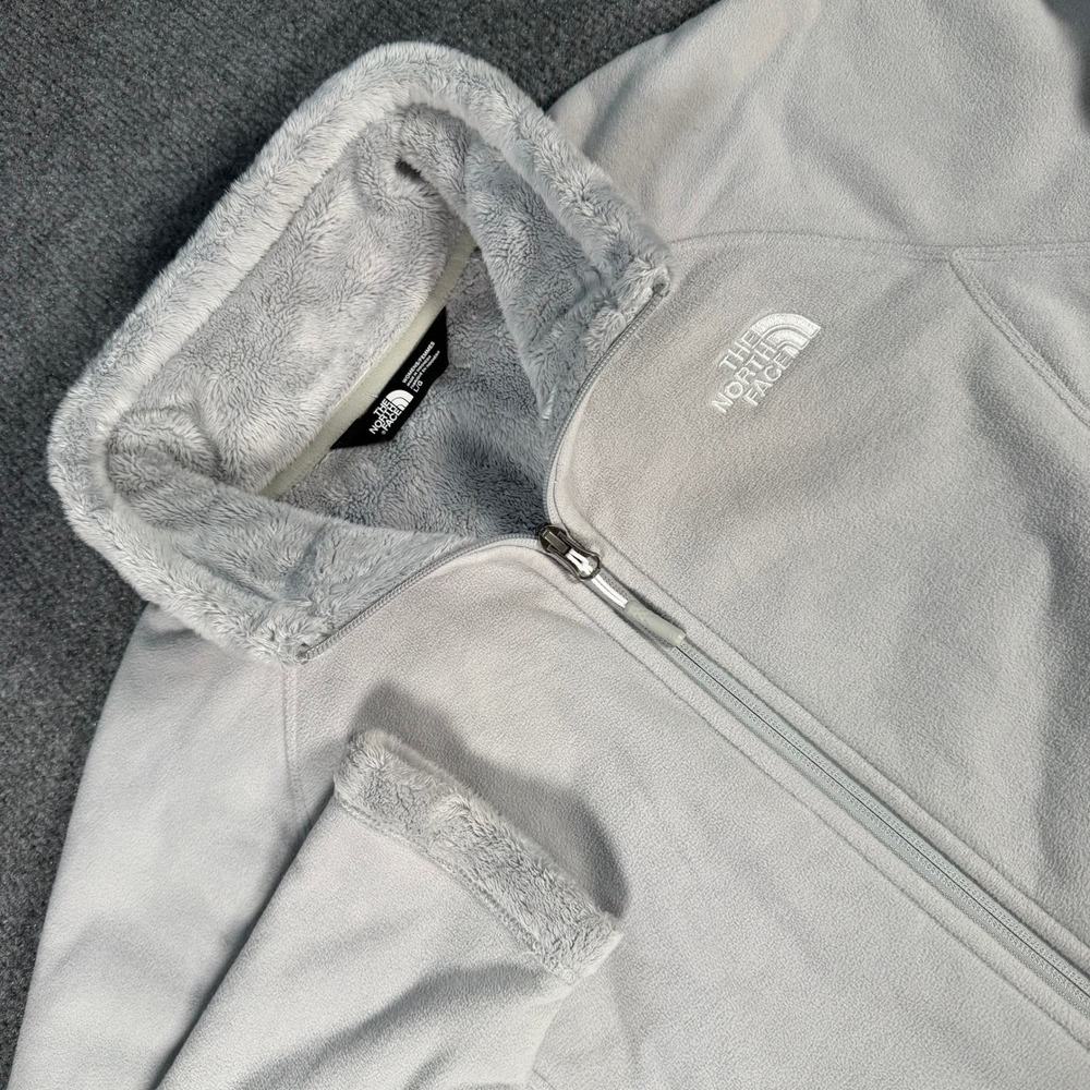 The North Face Osito 2 Full Zip Fleece Jacket Light Gray CTP8 Womens Large